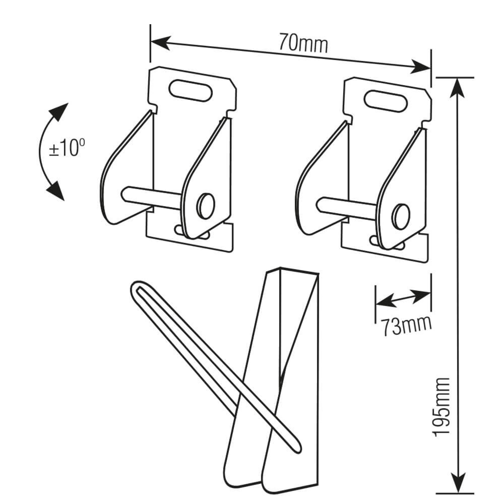 Suporte Fixo Universal para TV 10 a 85 Polegadas Brasforma - SBRUB910