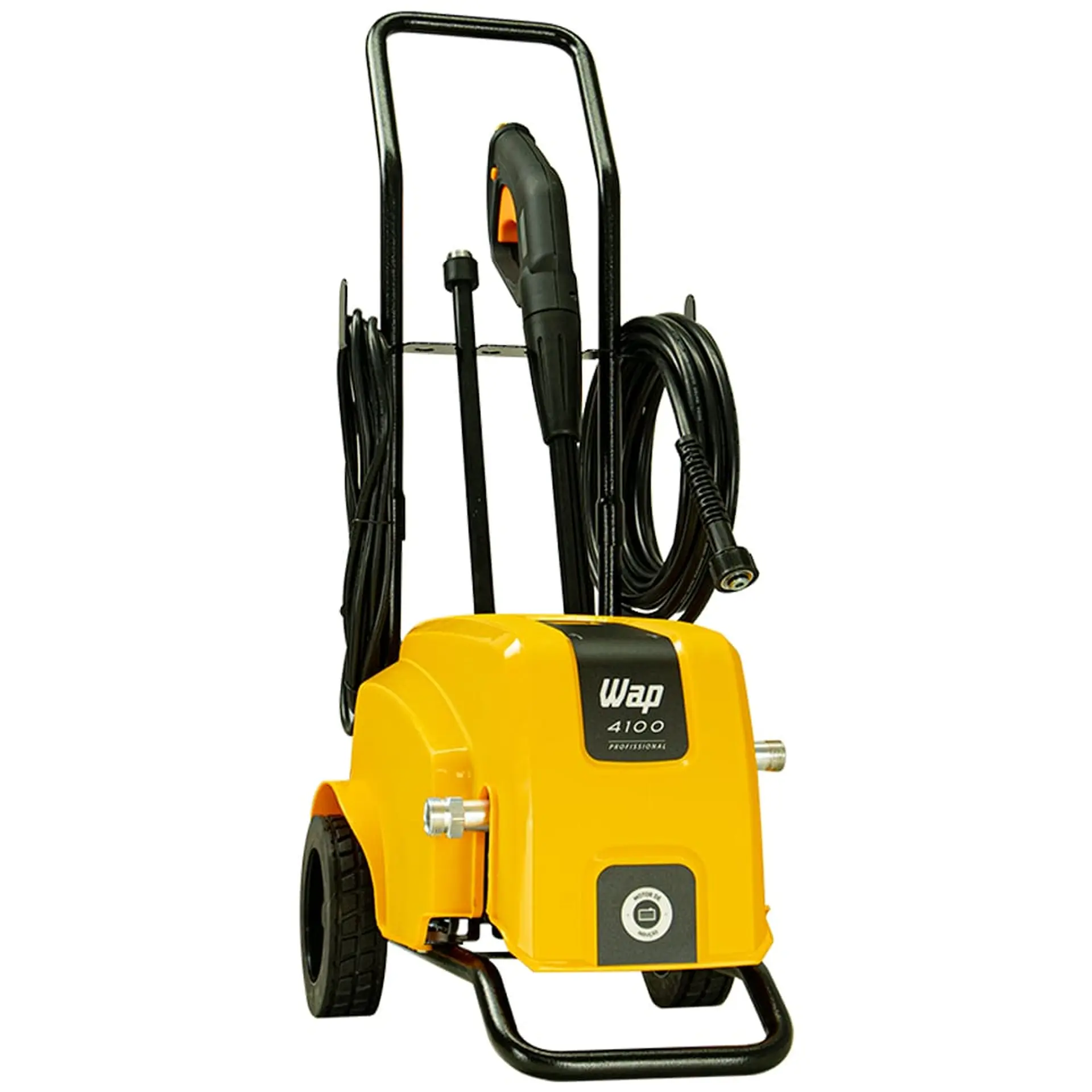 Lavadora de Alta Pressão Wap 4100 Robusta Motor por Indução com Alta Vazão - Amarelo/Preto - 110 Volts