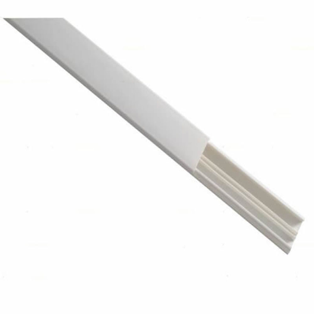 Canaleta Fechada Enerbras Barra 2m 20 x 10mm Branco com Divisória 3612E Unitário
