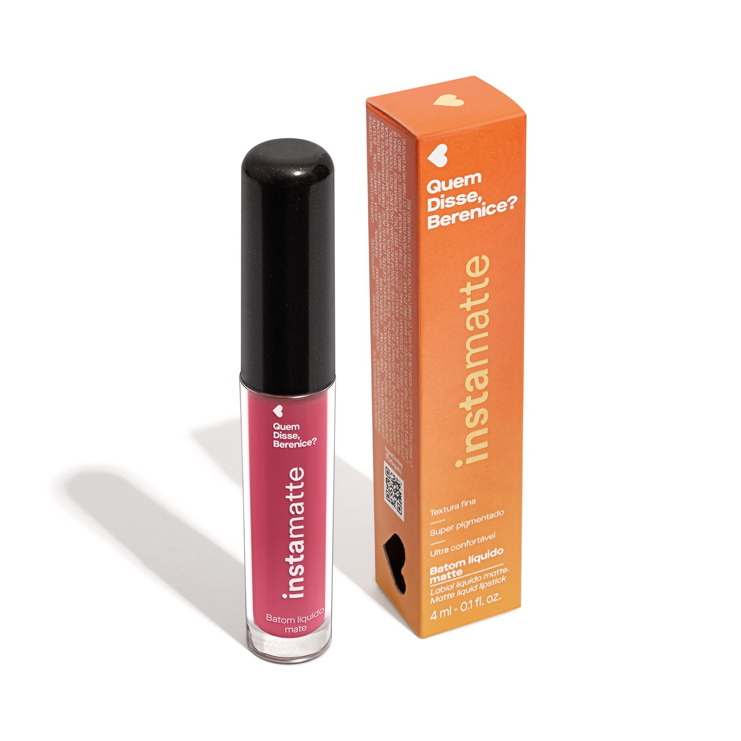 Batom Líquido Rosé Goiabali Instamatte Quem Disse Berenice? 4ml