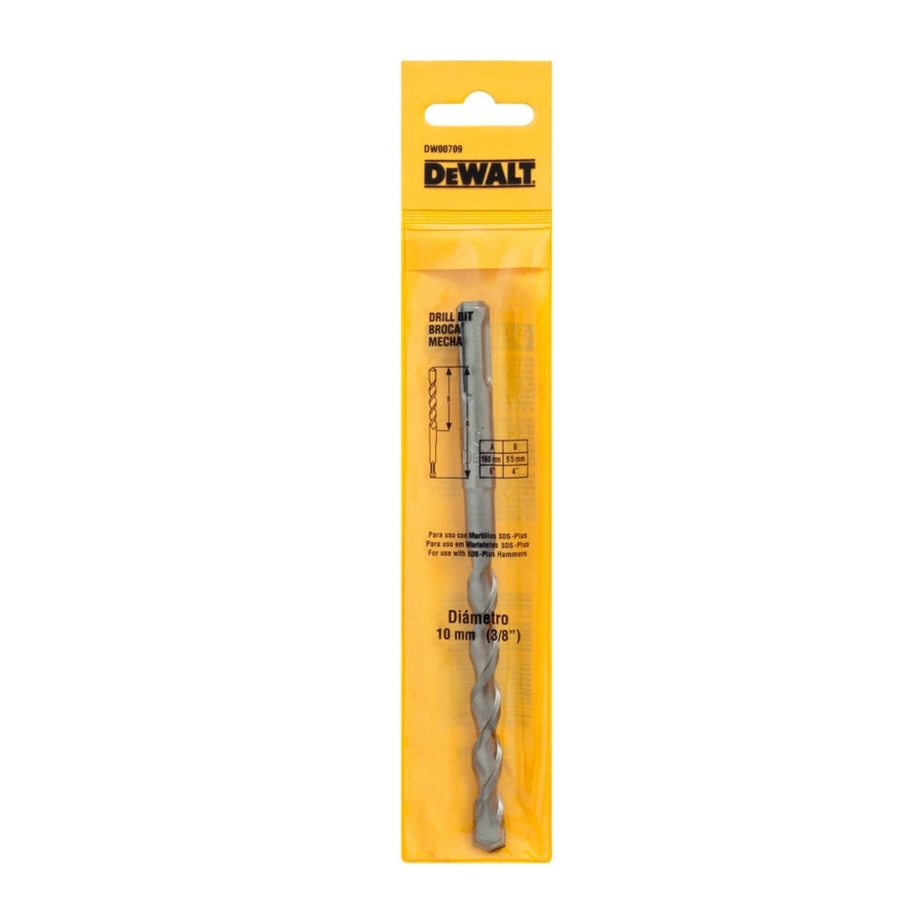 Broca para Concreto SDS Plus 3/8" 10 x 160mm Dewalt - DW00709