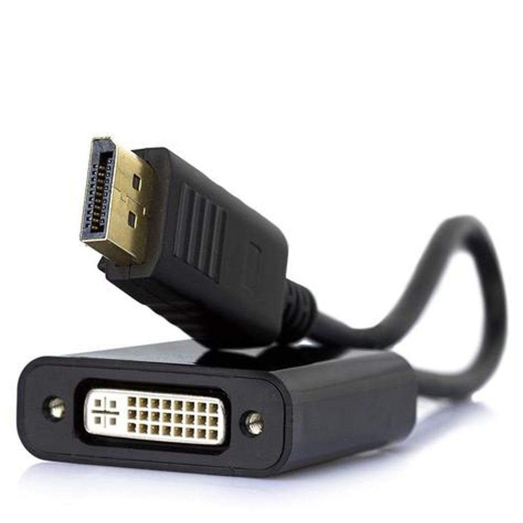 Conversor DisplayPort Macho para DVI Fêmea Preto F3 - 612 - com cabo de 20cm