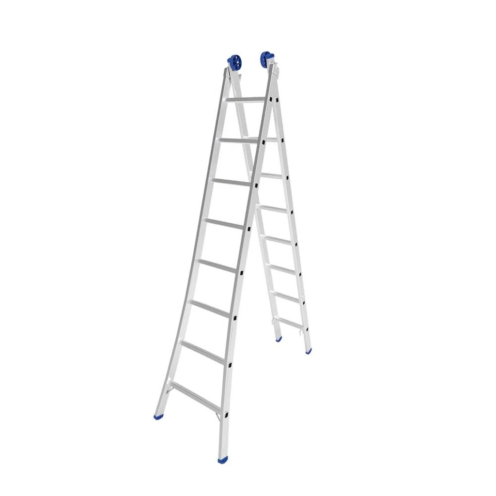 Escada de Alumínio Extensiva 2 x 8 Degraus Mor - 5204