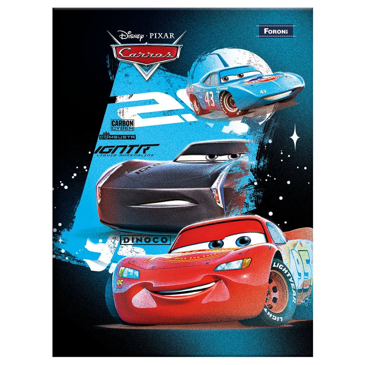 Caderno Brochura Foroni Capa Dura Carros 48 Folhas Sortido