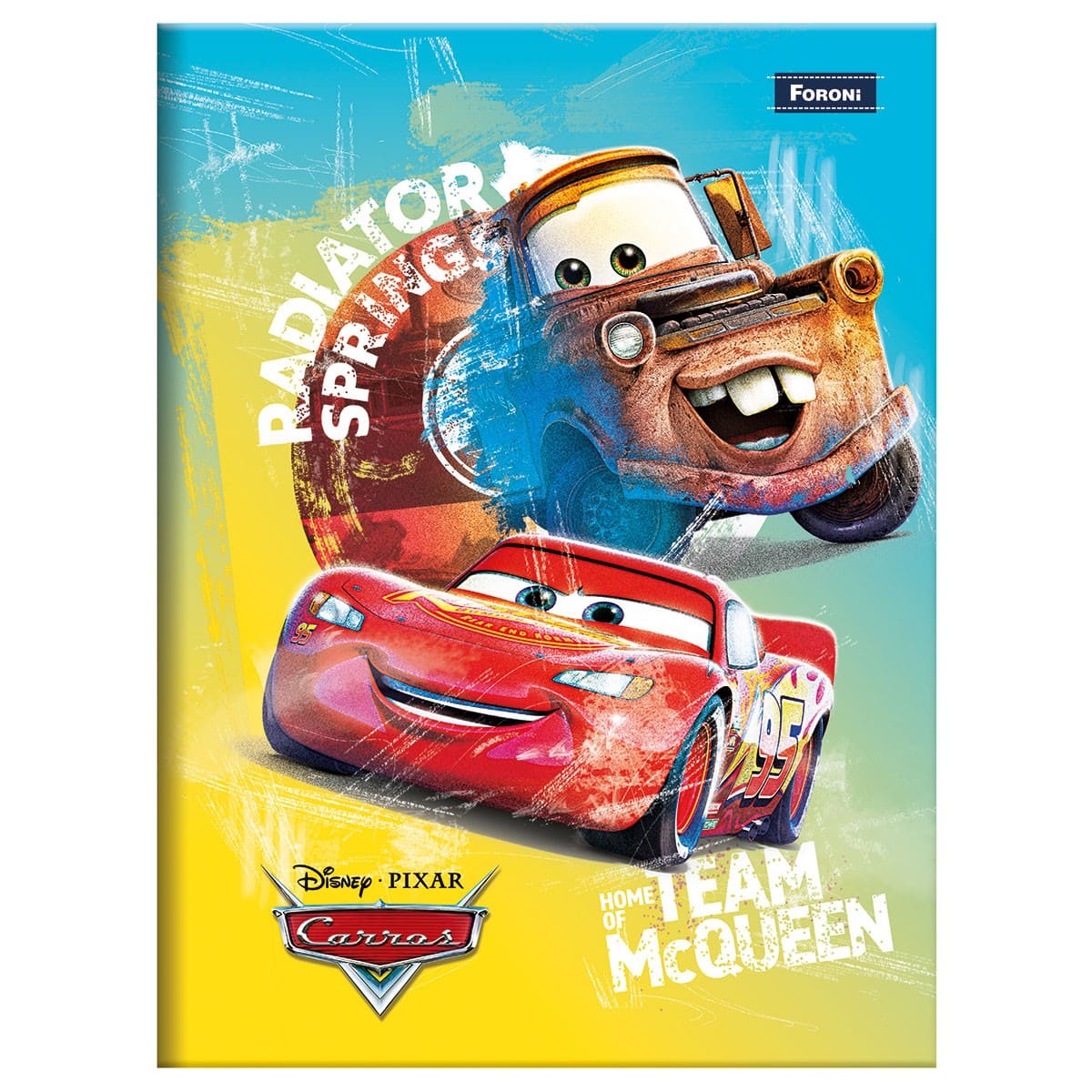 Caderno Brochura Foroni Capa Dura Carros 48 Folhas Sortido