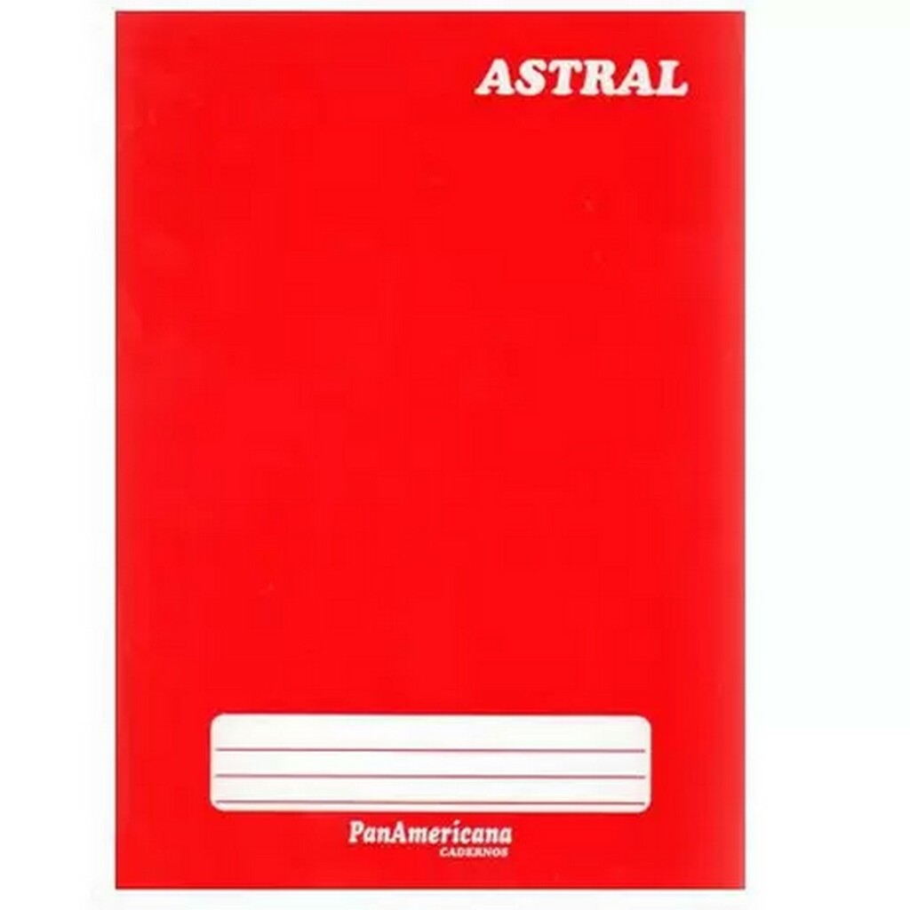 Caderno Brochura Capa Dura Costurado 96 Fls 140x202 Vermelho - Pacote com 5 Unidades Panamericana 3109