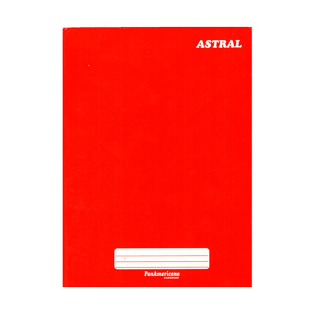 Caderno Brochurão Capa Dura Costurado 96 Fls 200x275 Vermelho - Unitário - Panamericana - 3082
