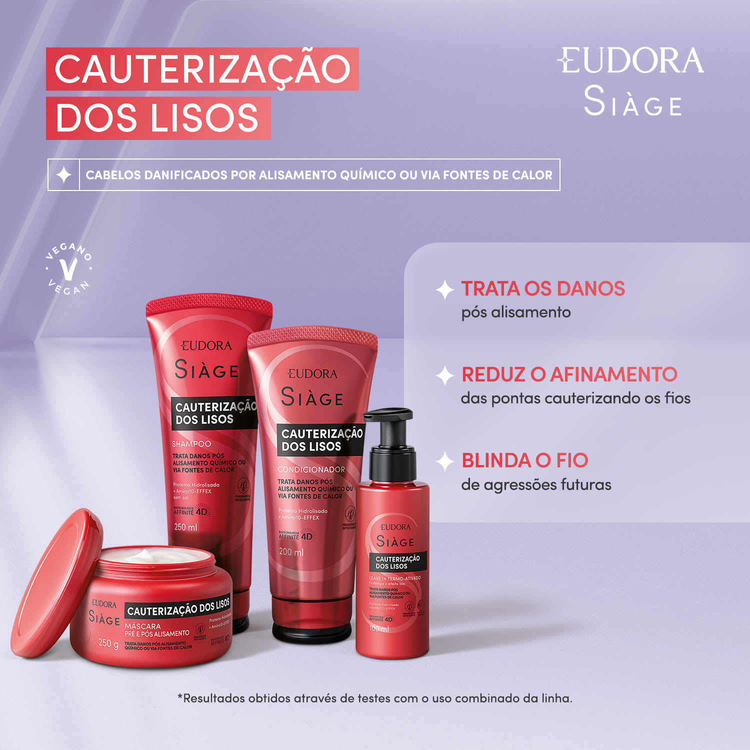 Shampoo Siàge Cauterização dos Lisos 250ml