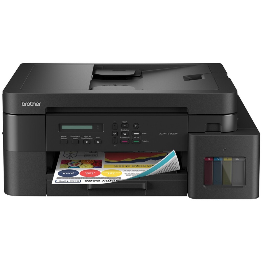 Multifuncional Brother DCPT830DW A4 Tanque de Tinta Até 30ppm Até 6000dpi USB/WIFI