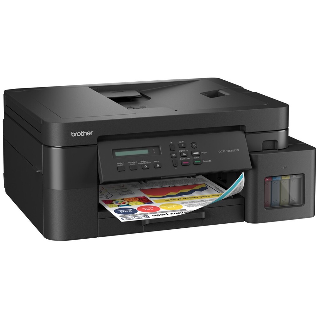 Multifuncional Brother DCPT830DW A4 Tanque de Tinta Até 30ppm Até 6000dpi USB/WIFI