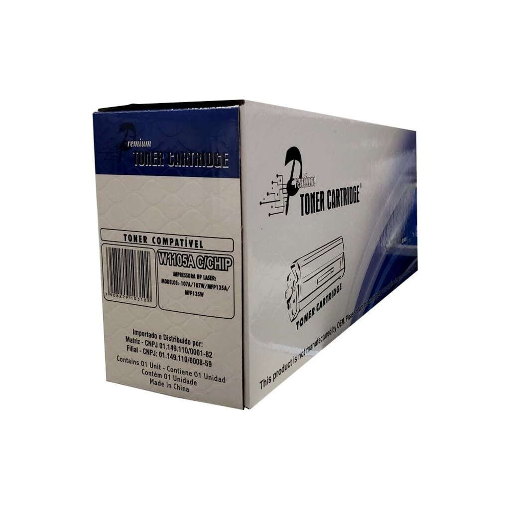 Toner HP Preto Masterprint - W1105A - Com Chip - MFP 135A/135W/137FNW/107A/107W