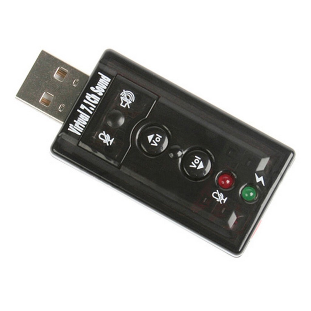 Adaptador de Som USB 7.1 Canais 2 Entradas Vinik 25541