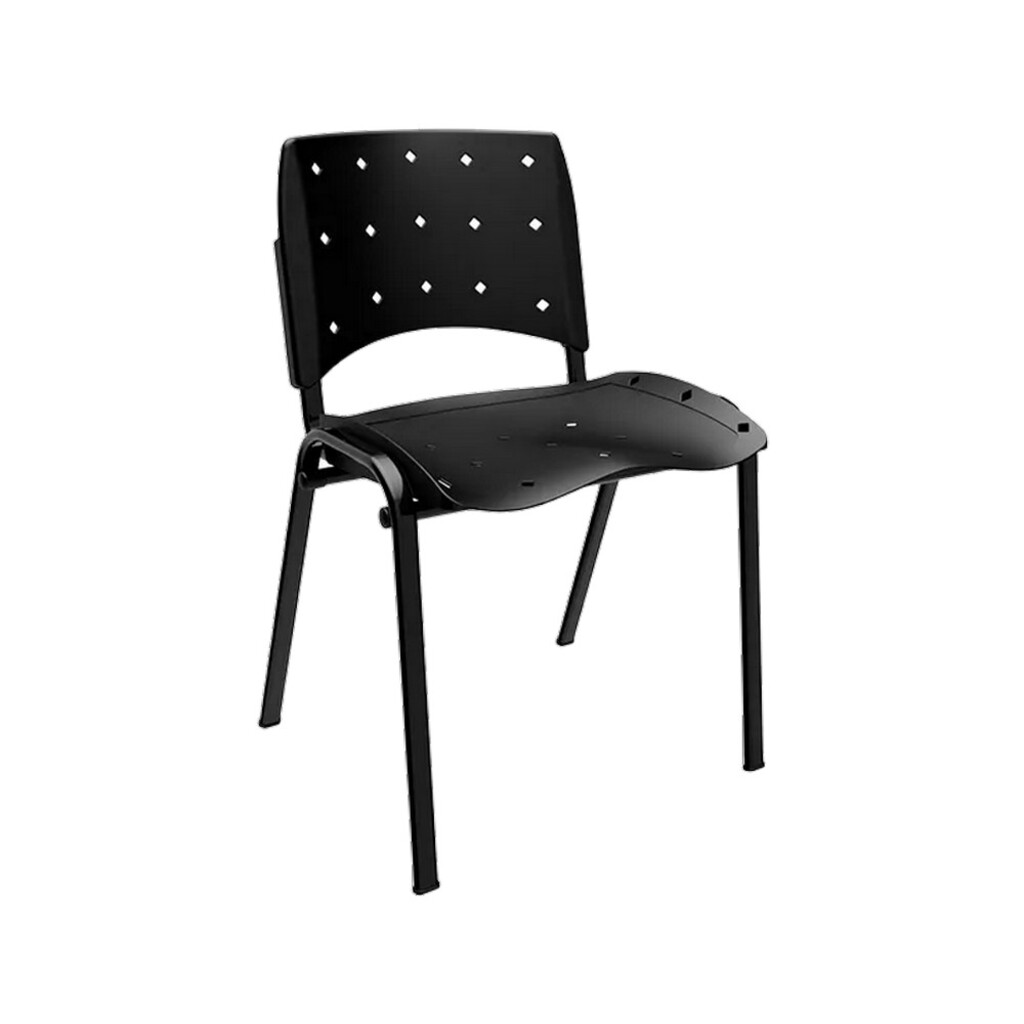 Cadeira Fixa Aproximação Preto Ergoplax Plaxmetal - 34532111310