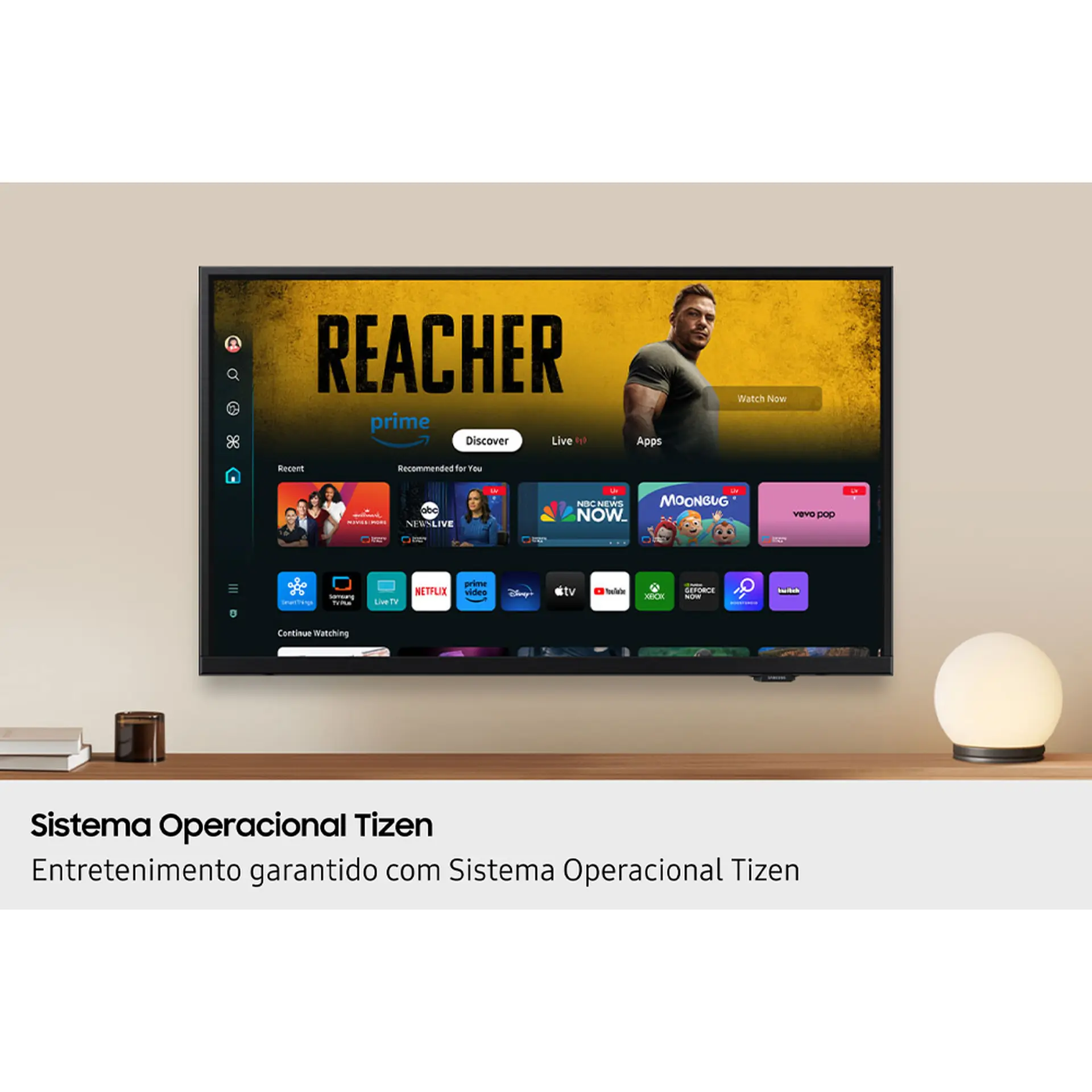 Smart TV Samsung 32" HD Wi-Fi Tizen UN32H5000FGXZD