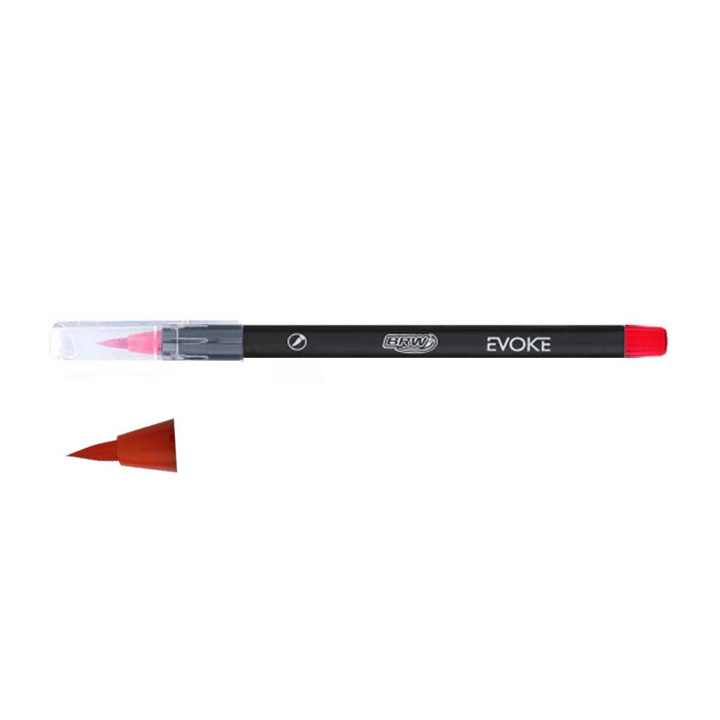 Caneta Marcador Artístico Brush Pen Red Unitário - BRW - BP0001