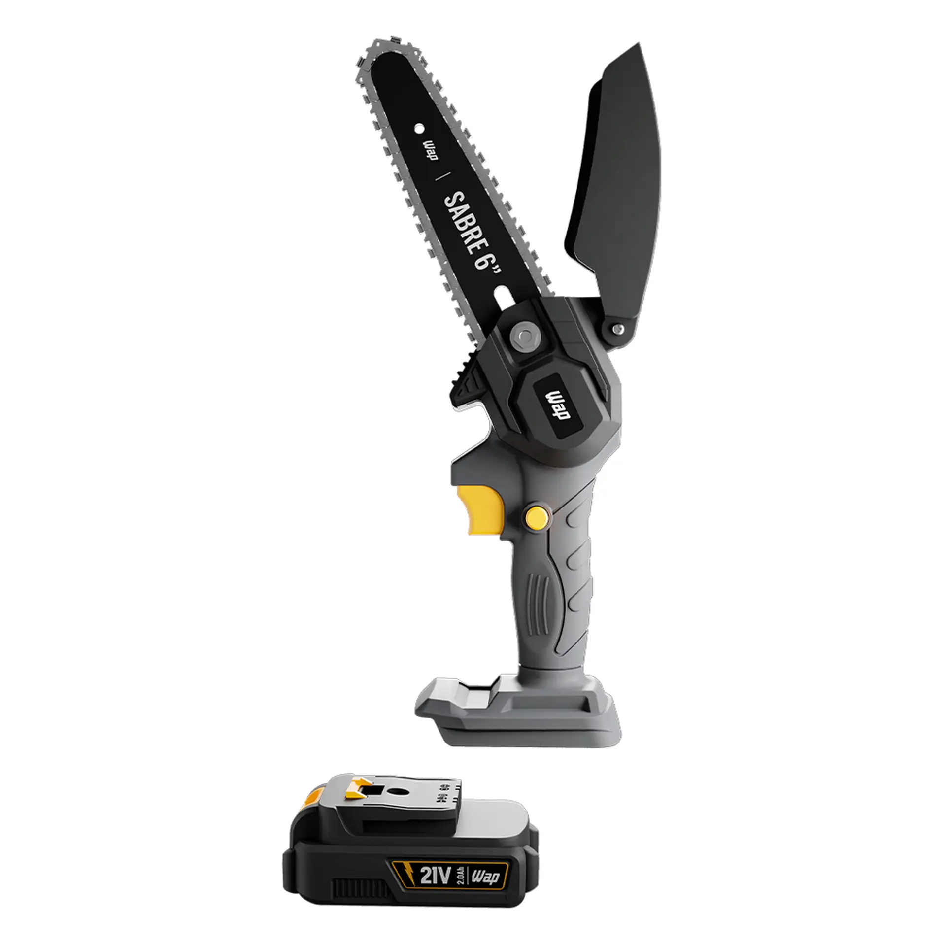 Motosserra Portátil de Sabre Wap K21 S01 com Bateria - Cinza/Preto - Bivolt