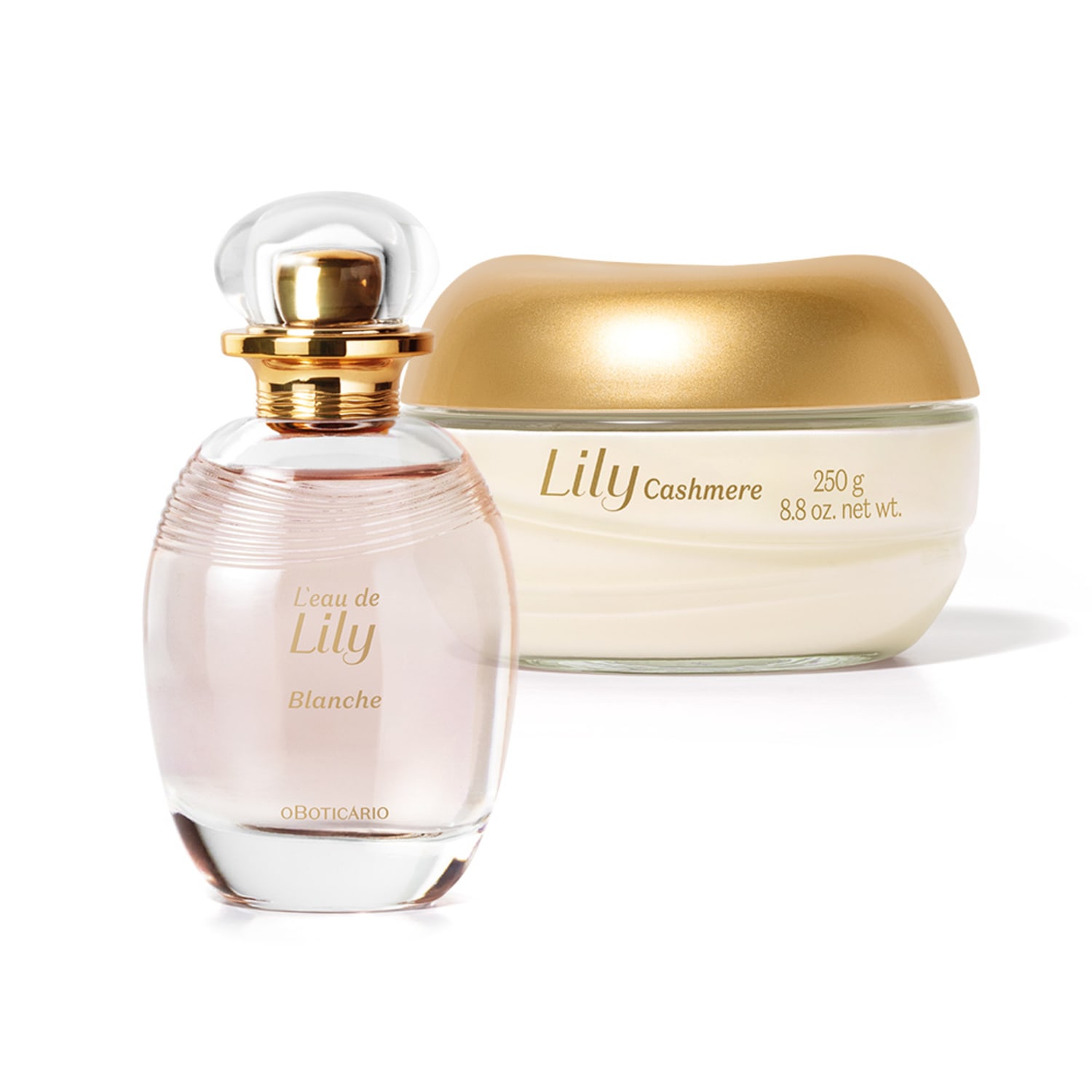 Combo Lily: Blanche Desodorante Colônia 75ml + Creme Acetinado Cashmere 250g