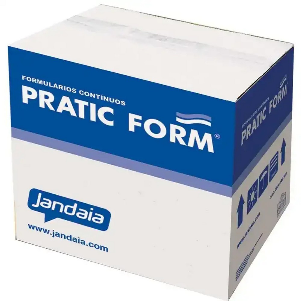 Formulário 80C 2 Vias Autocopiativo Branco/Azul 1500F Pratic Form Jandaia 77614