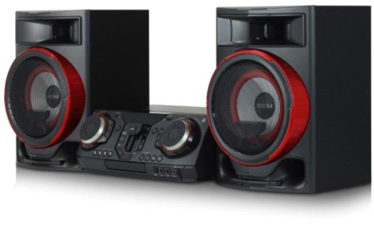 Mini System LG XBOOM CL87 2350W Karaokê Bluetooth Funções DJ com Iluminações