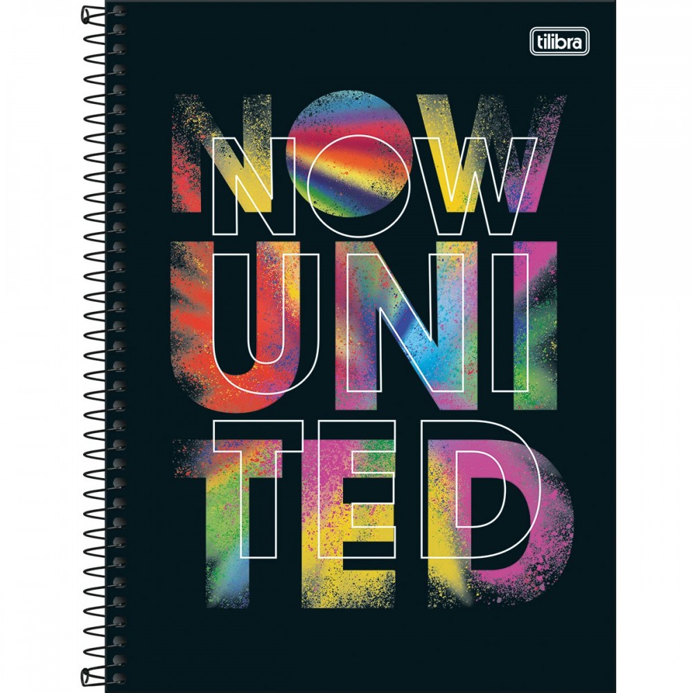 Caderno Universitário Tilibra Now United Espiral Capa Dura 80 Folhas 1 Matéria Sortido