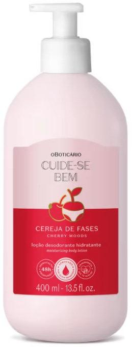 Loção Desodorante Hidratante Corporal Cuide-se Bem Cereja De Fases 400ml O Boticário