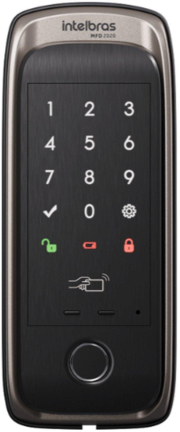 Fechadura Digital Sobrepor IZY SMART MFD 2020 Champanhe Intelbras