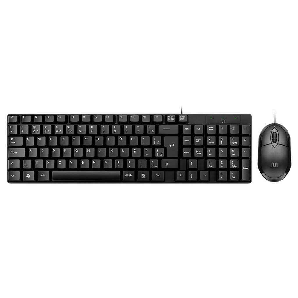 Kit Teclado + Mouse USB Multi Preto - TC309