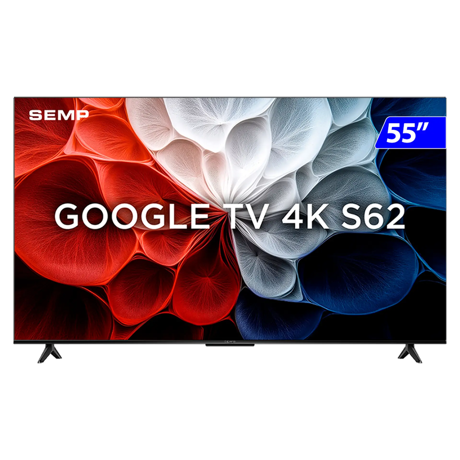 Smart TV Semp LED 55" 4K Wi-Fi Android TV HDR 55S62