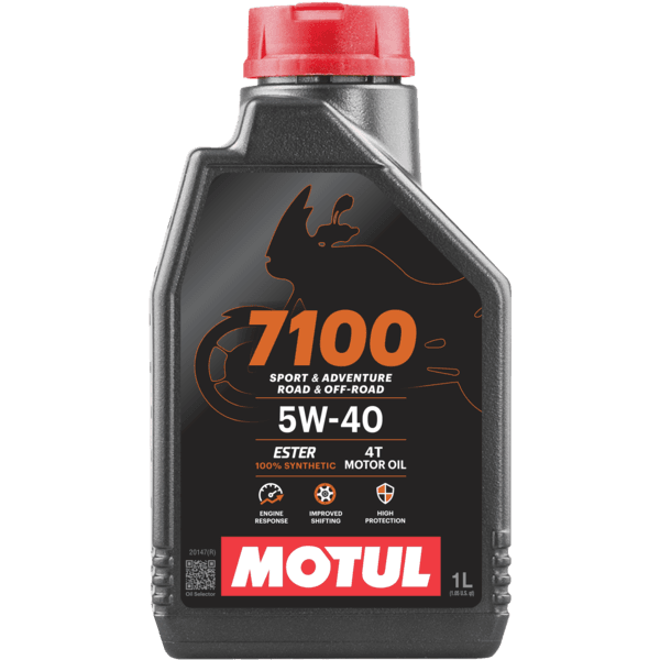 Óleo Para Motor de Moto MOTUL 7100 5W-40 4T 1L 104086