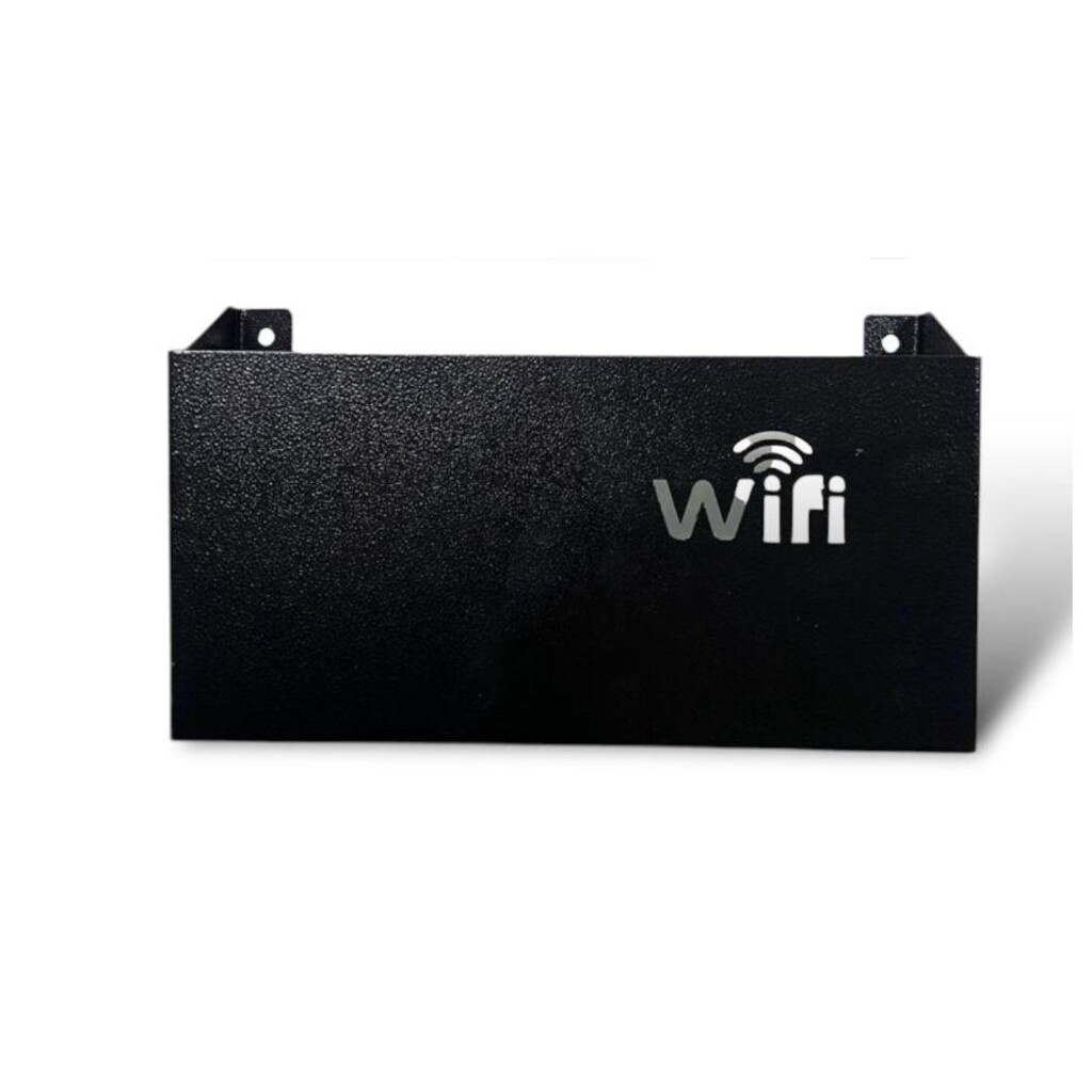 Suporte Roteador Modem WI-FI de Parede - Fibra Metal - SUP WI-FI-02