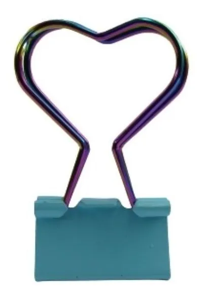 Prendedor de Papel BRW Rainbow 25mm com 4 unidades