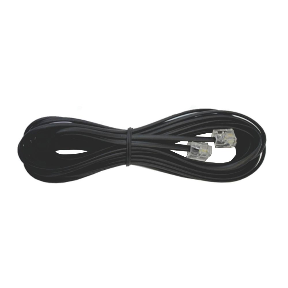 Cabo para Telefone Liso Preto RJ11 2m Connect Pro 0181395