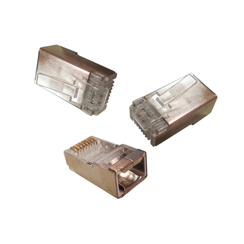 Conector RJ45 Seccon SecLan Macho 8x8 Cat.6 Blindado - WT-6066-SOLID - Pacote com 100 unidades