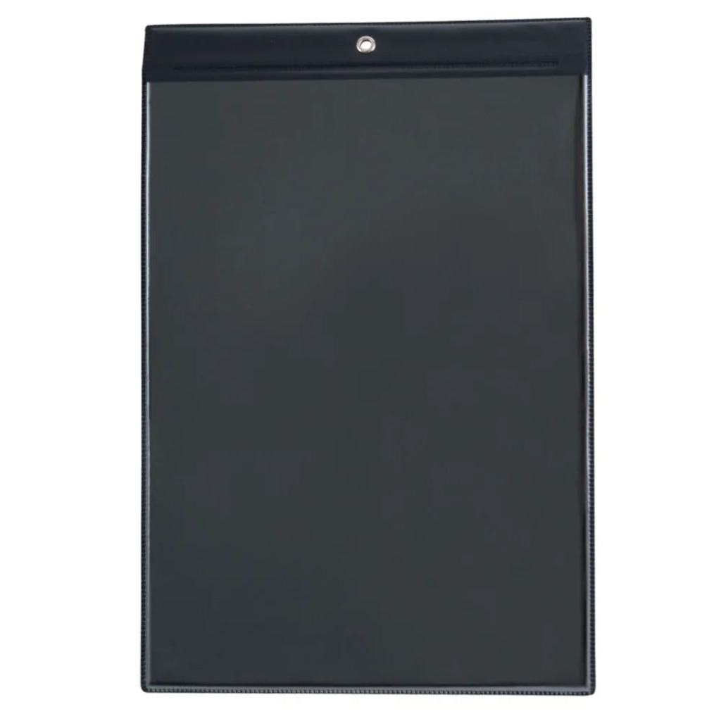 Porta Alvará A4 Vertical PVC Preto Polibras - Unitário - 61604