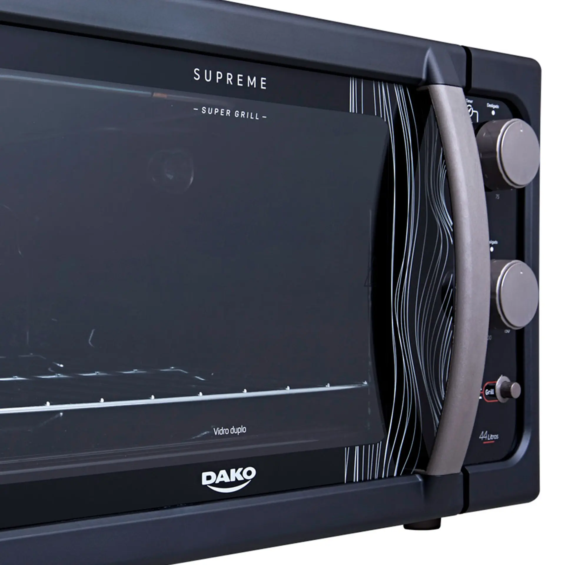 Forno Elétrico de Bancada 44L Dako Supreme Grill 1750W - Preto - 110 Volts