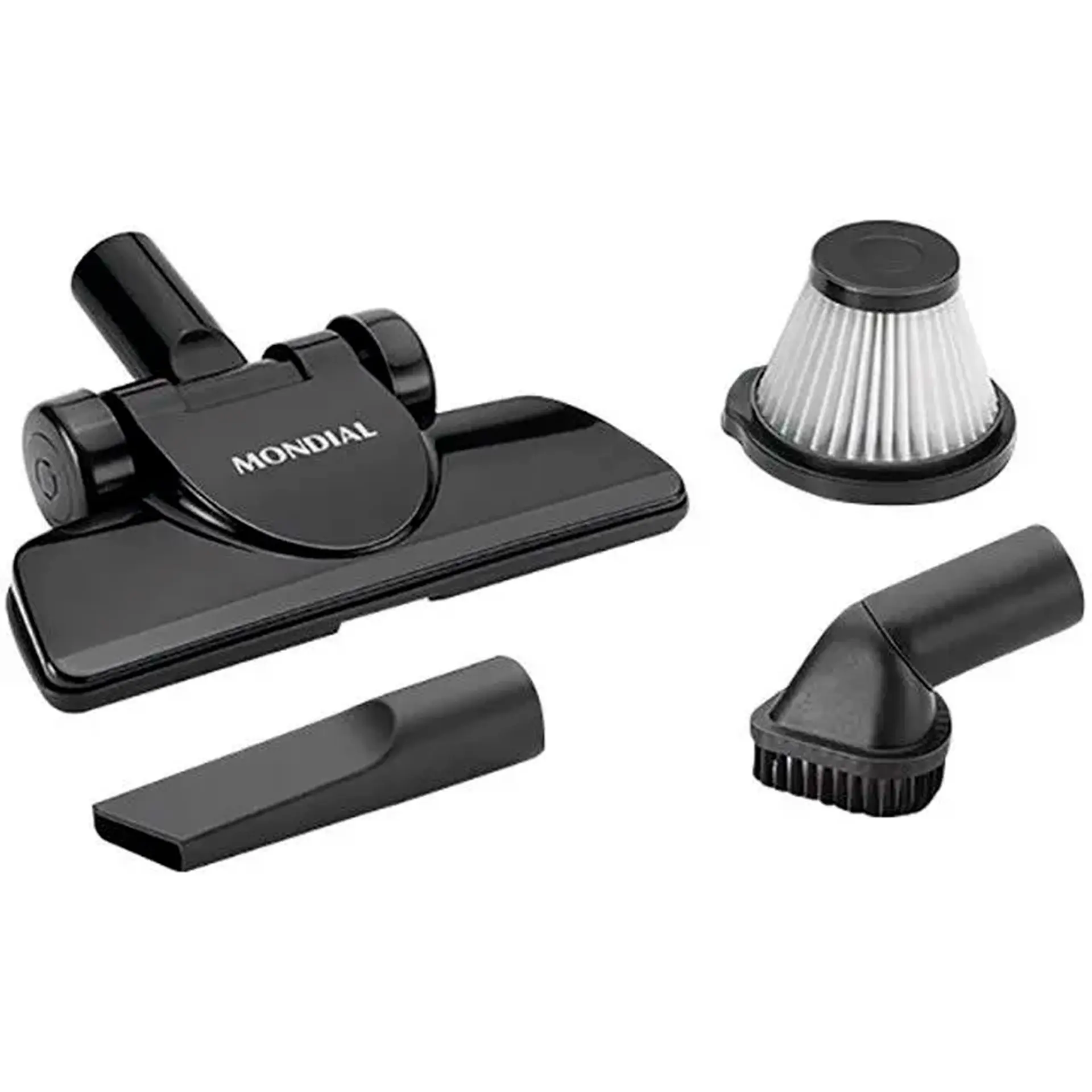 Aspirador Vertical Portátil Mondial Cyclone AP-2 Pó 1000W Filtro Hepa - Preto/Prata - 110 Volts
