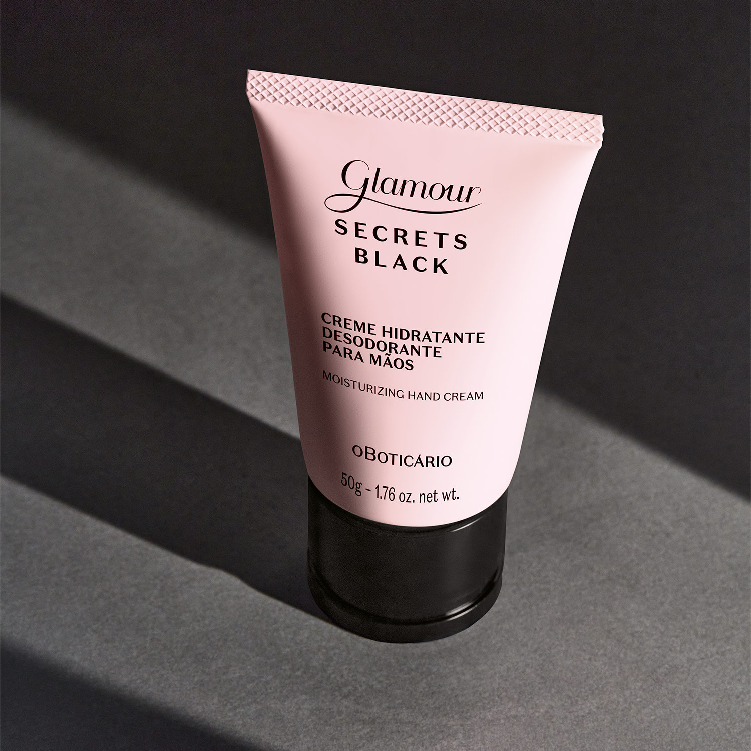 Creme Desodorante Hidratante para Mãos Glamour Secrets Black 50g