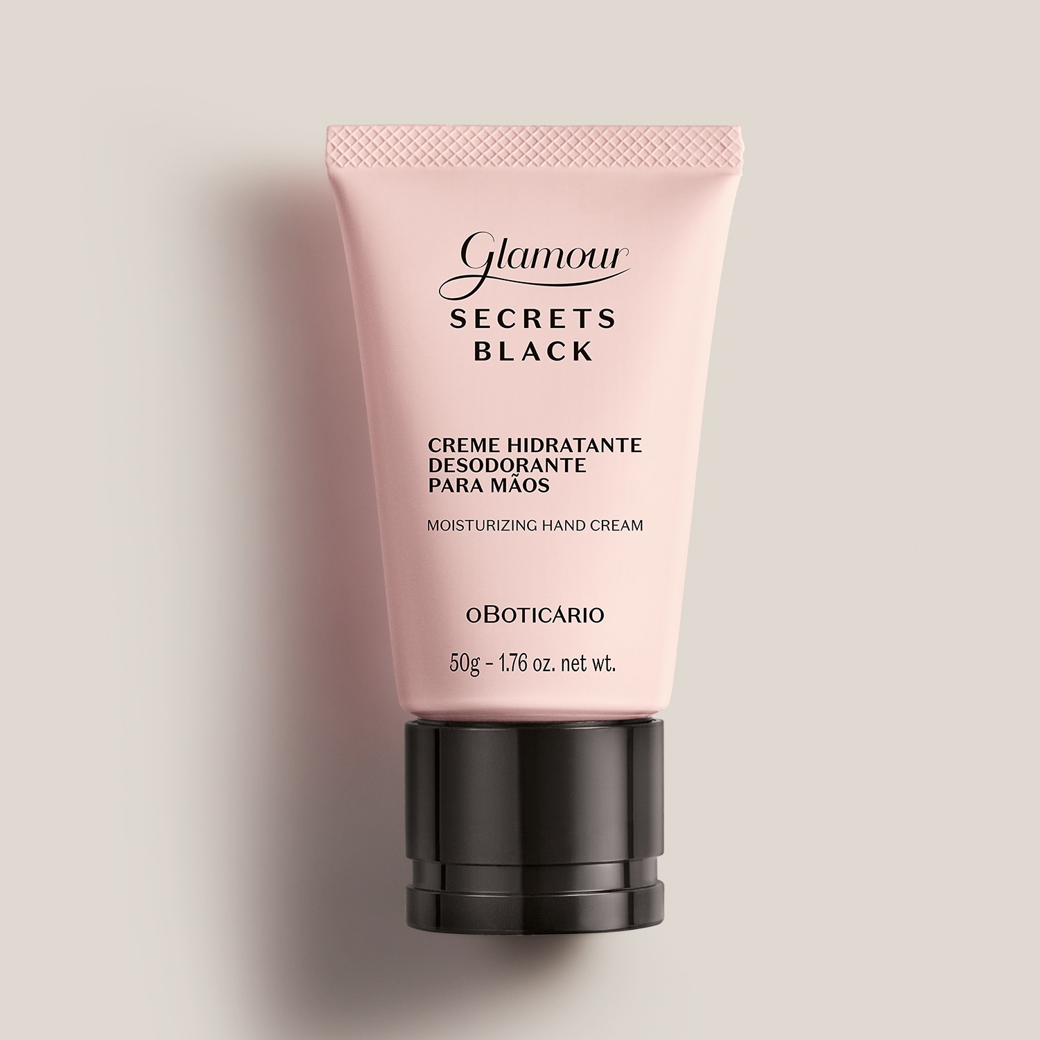 Creme Desodorante Hidratante para Mãos Glamour Secrets Black 50g