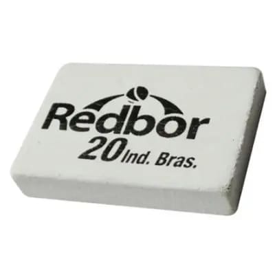 Borracha Escolar Red Bor Grande Unidade Branca 20