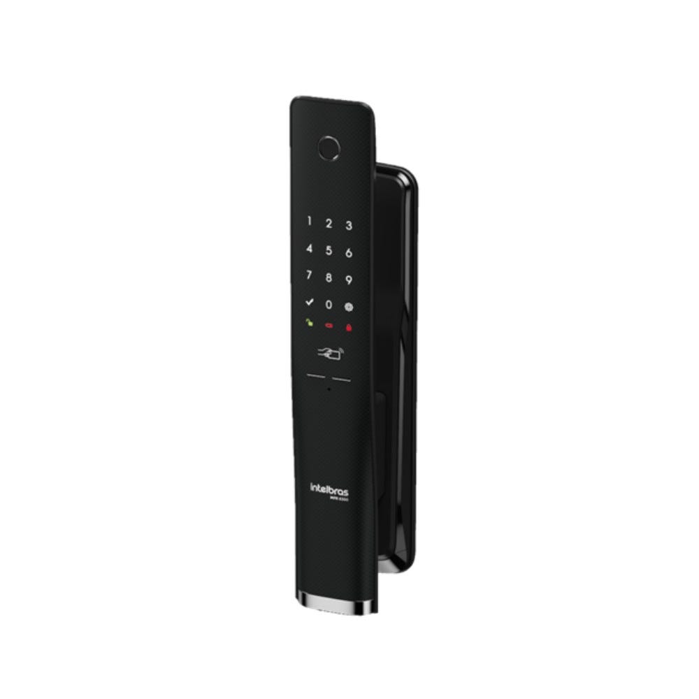 Fechadura Digital Embutir Intelbras IZY SMART Push&Pull MFR 6300 Preta
