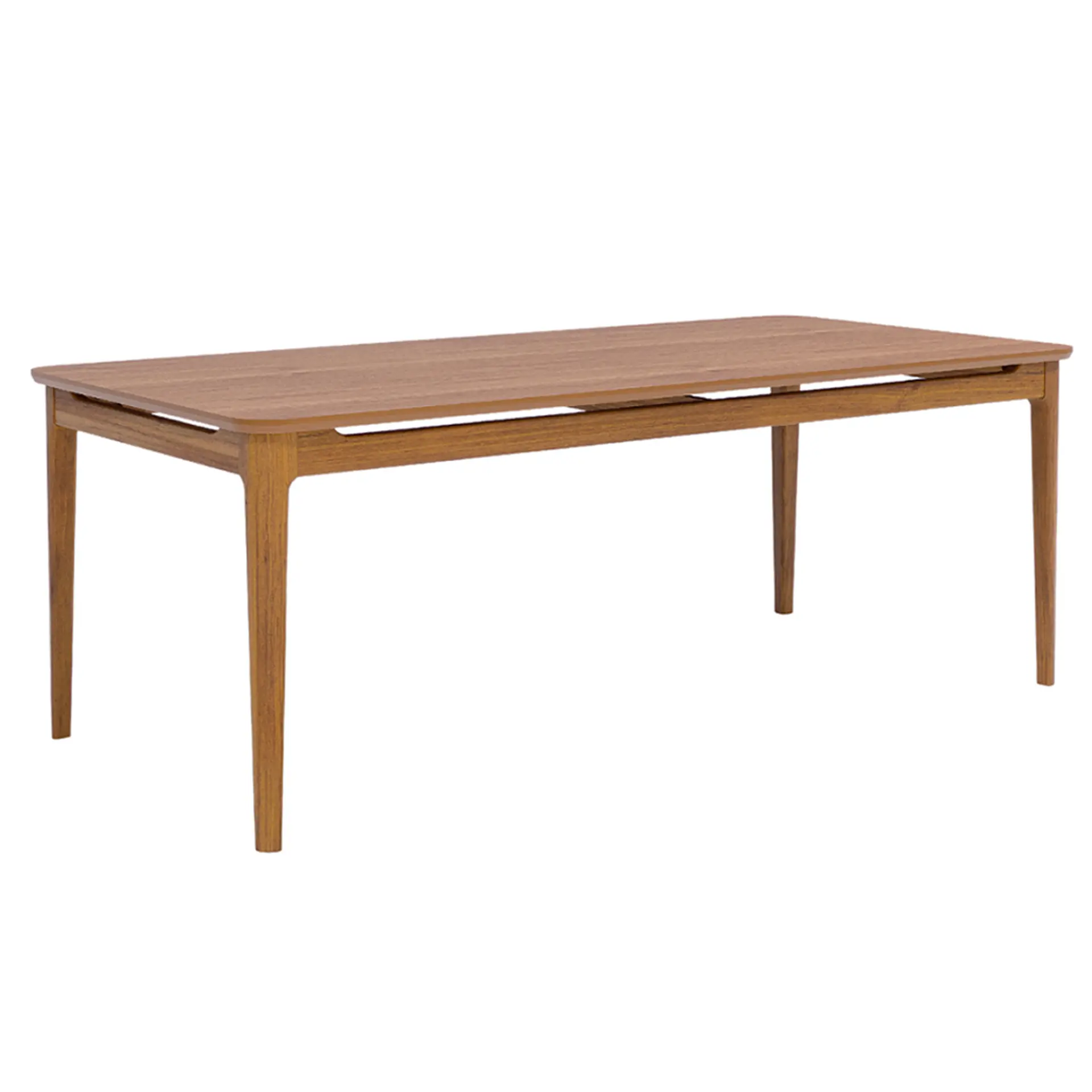 Conjunto de Mesa 8 Cadeiras Tampo MDF com Assento Estofado Baoba Cimol - Madeira/Cinanomo/Kaki