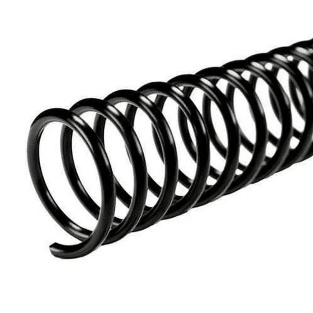 Espiral para Encadernação 25mm Pacote com 48 Unidades Preto - Usa Folien - 7421