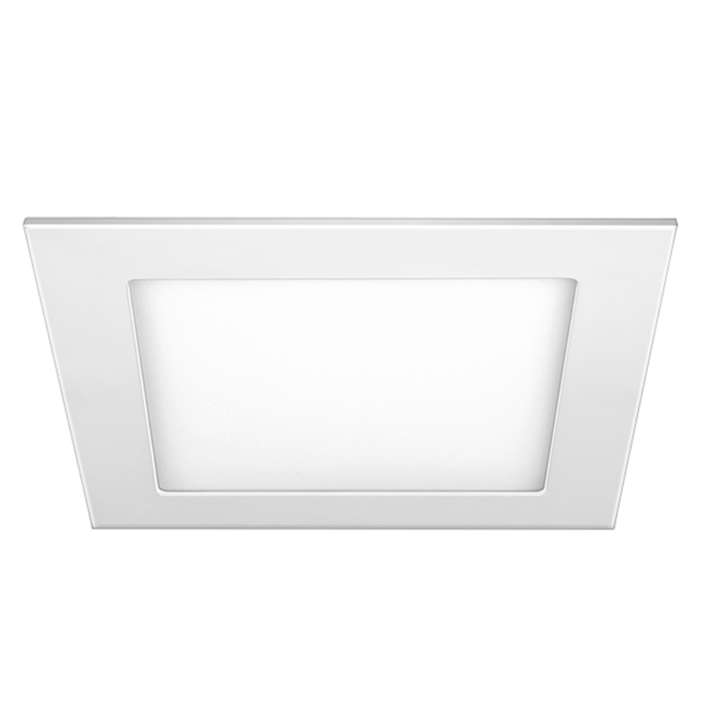 Luminária Plafon 18W LED 6500k Quadrado 218x218x20mm de Embutir Bivolt Elgin - 48D18WEQB000