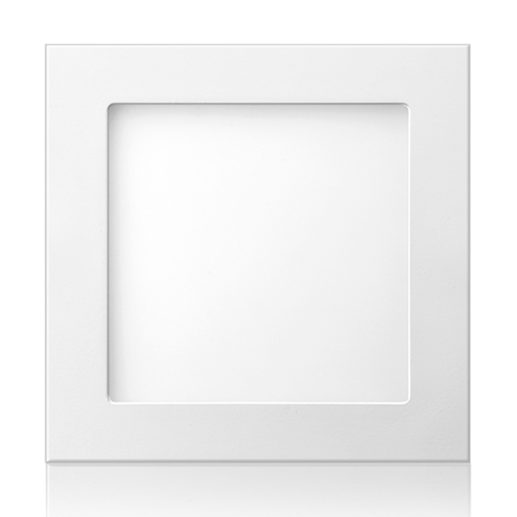 Luminária Plafon 18W LED 6500k Quadrado 218x218x20mm de Embutir Bivolt Elgin - 48D18WEQB000