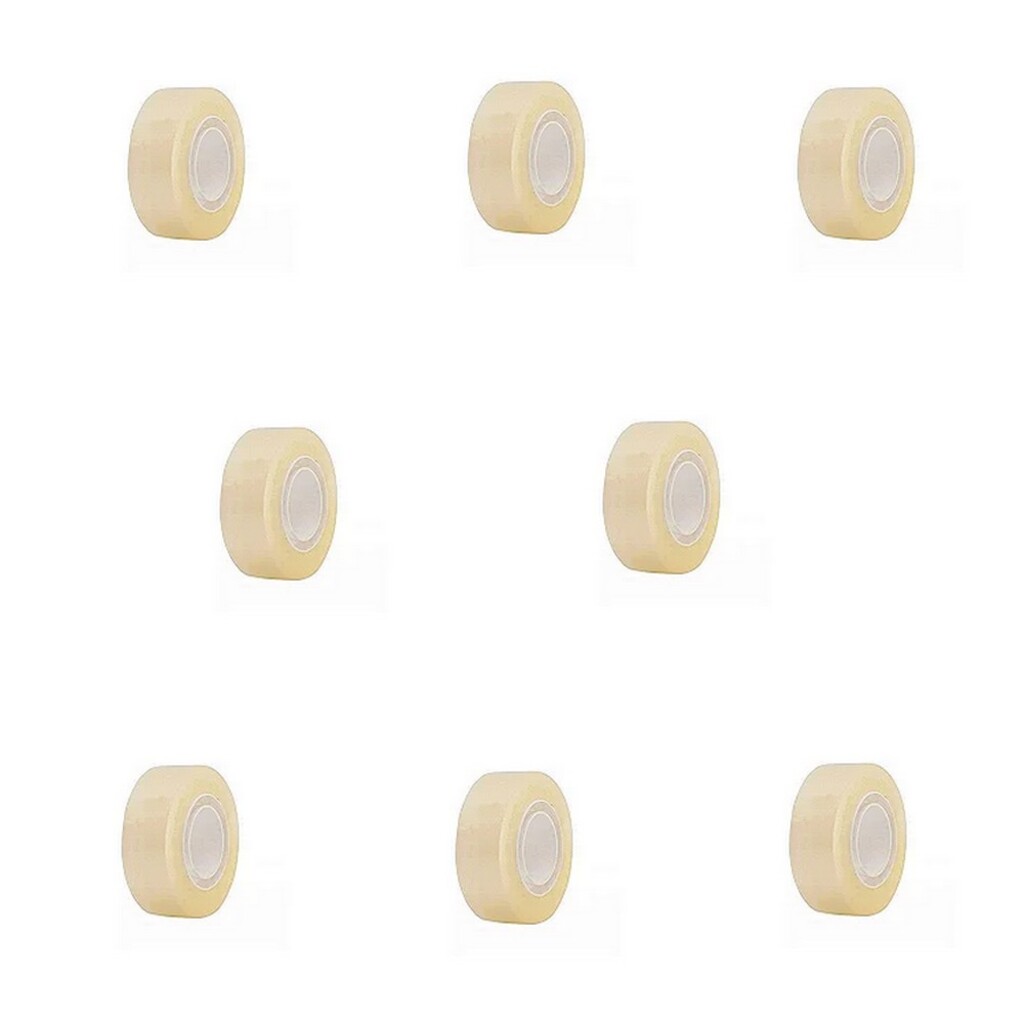 Fita Adesiva Transparente 19mm x 30 Metros Pacote com 08 Unidades - BRW - FTT1930