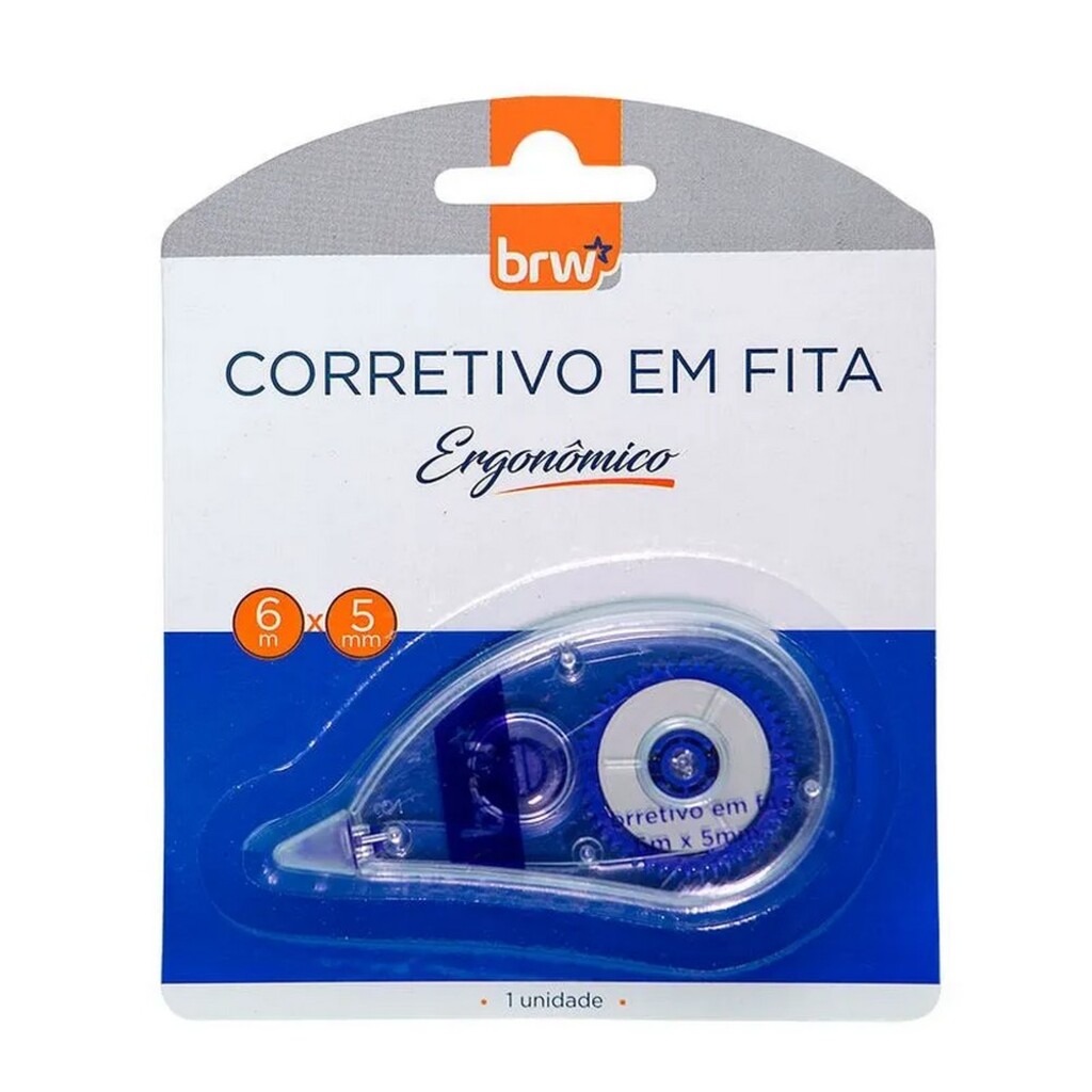 Fita Corretiva BRW 5,0mm x 6 Metros Unitário - CFT1002