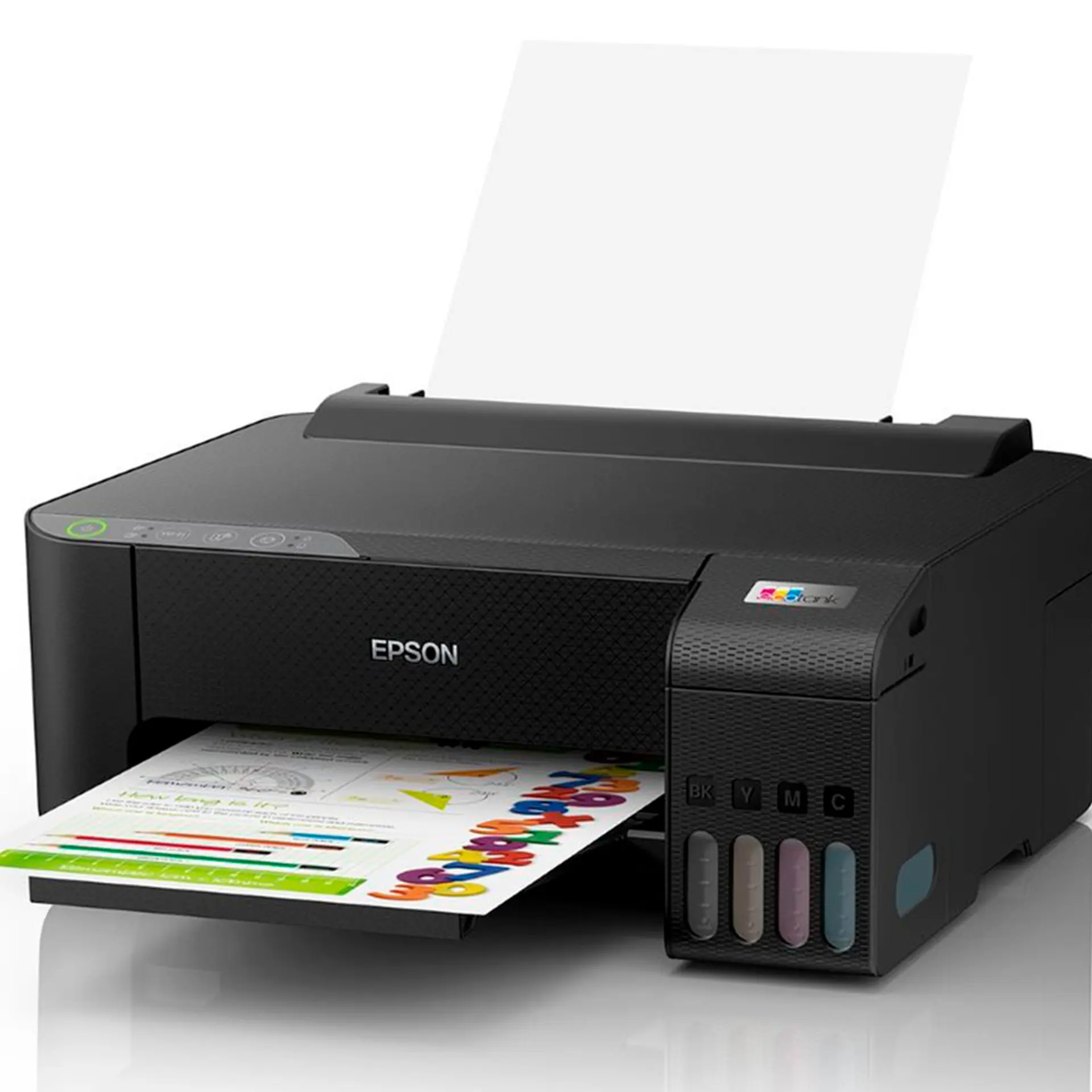Impressora Jato de Tinta Epson EcoTank L1250 Colorido Wi-Fi - Preto - Bivolt