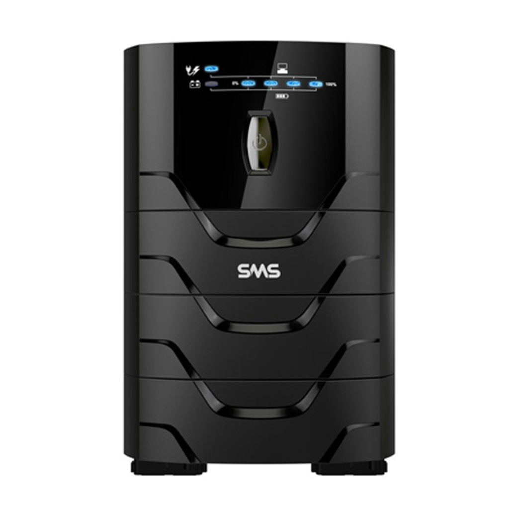 No-Break Senoidal SMS Power Sinus NG 3.2 KVA Entrada Bivolt e Saída 115V 2 Baterias- com Conexão para Bateria Externa - 27872