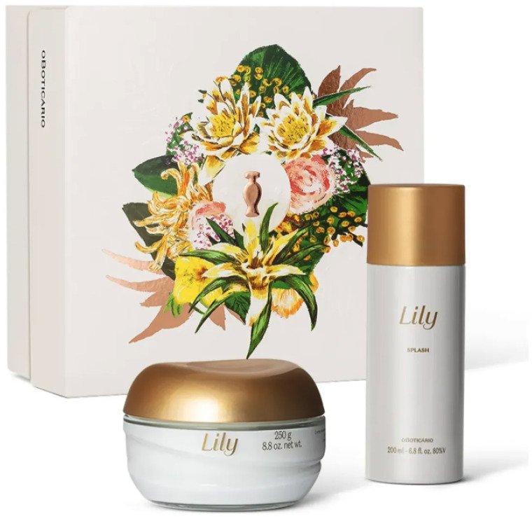 Kit Presente Lily Body Splash O Boticário 2 Itens