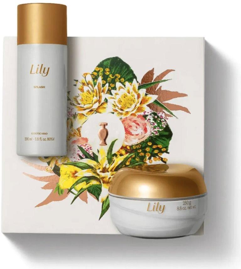 Kit Presente Lily Body Splash O Boticário 2 Itens